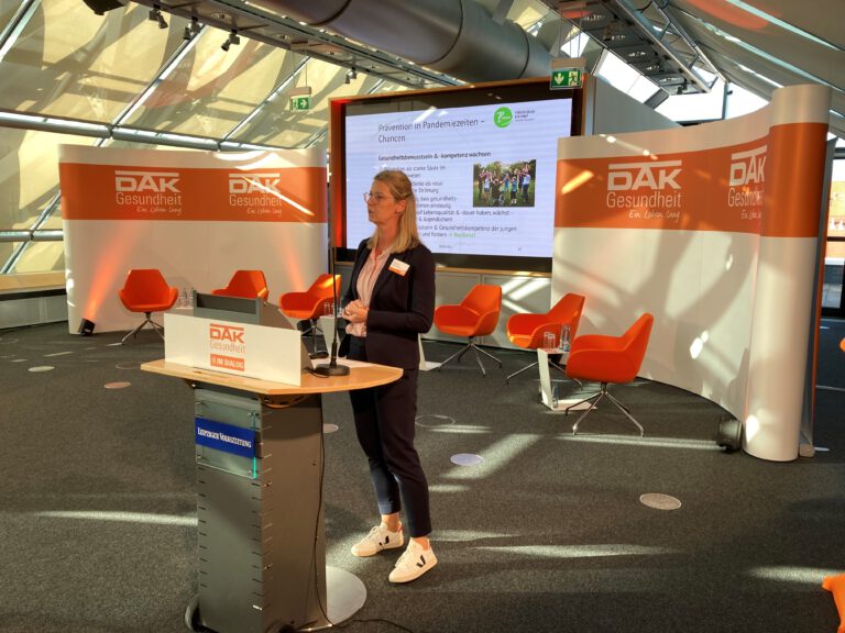 Silke Heinke bei ihrem Impulsreferat © vdek-Landesvertretung Sachsen Silke Heinke bei ihrem Impulsreferat © vdek-Landesvertretung